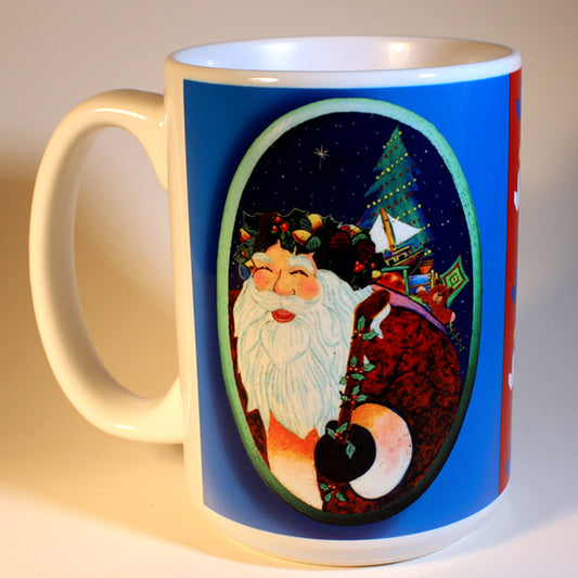 Santa Claus with Gift Bag Mug