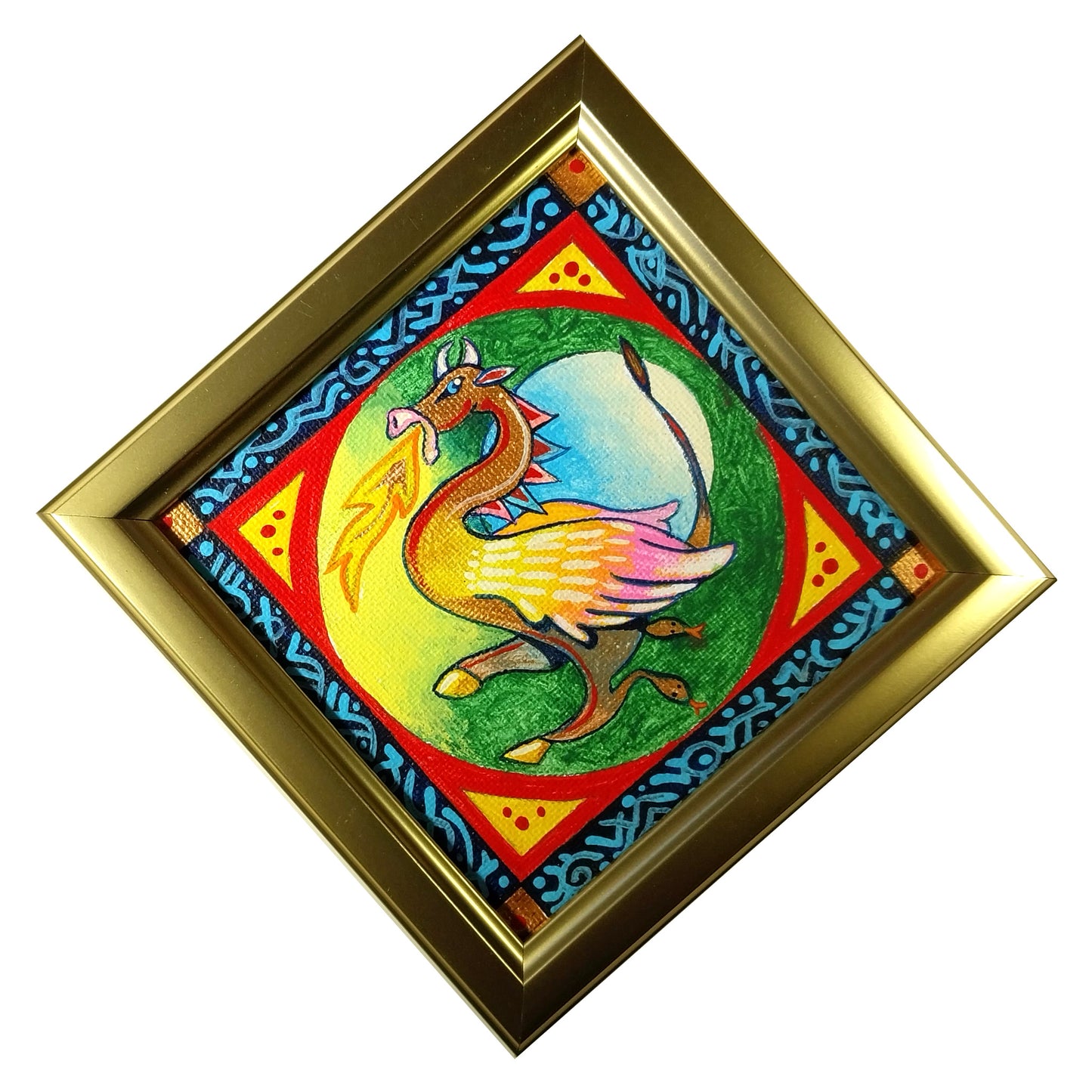 My Dragon 4" x 4" Original Art by Frederick Aragon