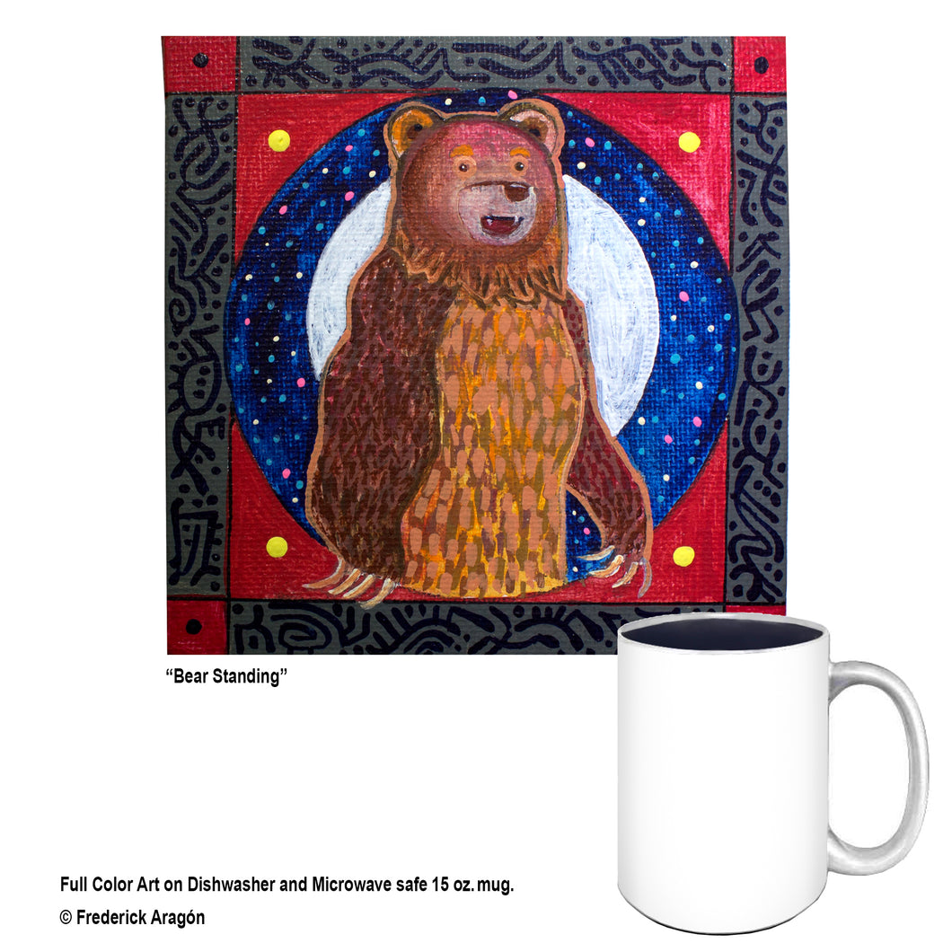 Standing Bear Folk Art Mug