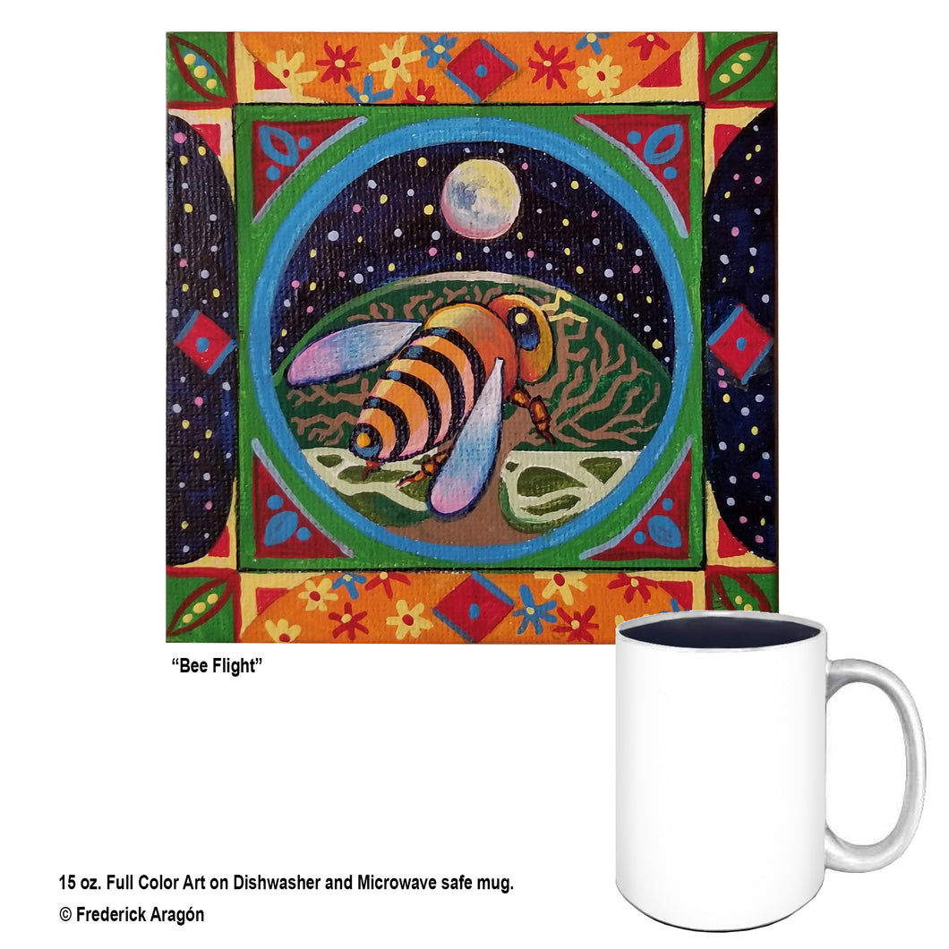 Flight of the Honeybee Folk Art Mug