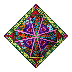 Heart Cross - Folk Art