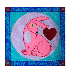 Love Bunny - Folk Art