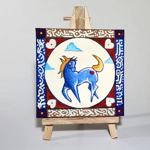 Original 4 x 4 Inch Art - Spirit Pony Series: Look At Me