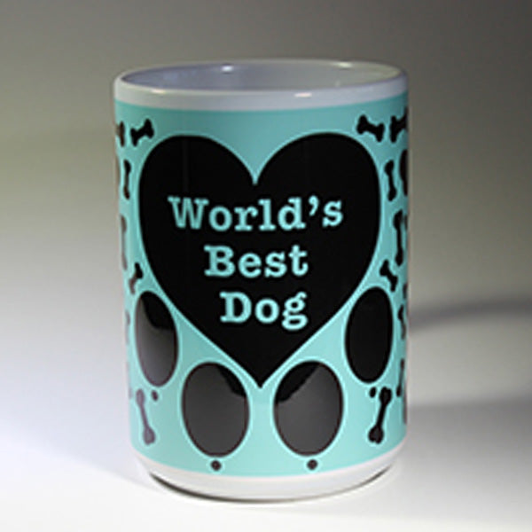 World's Best Dog Aqua Mug
